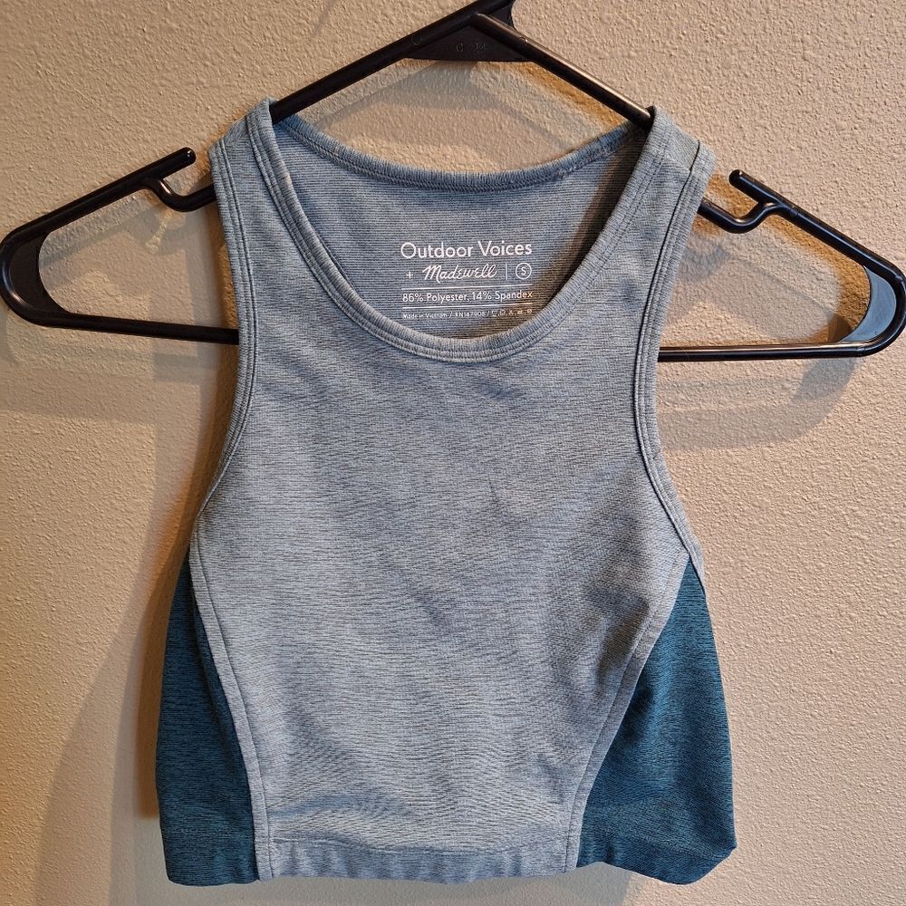 Outdoor voices x madewell sports bra small